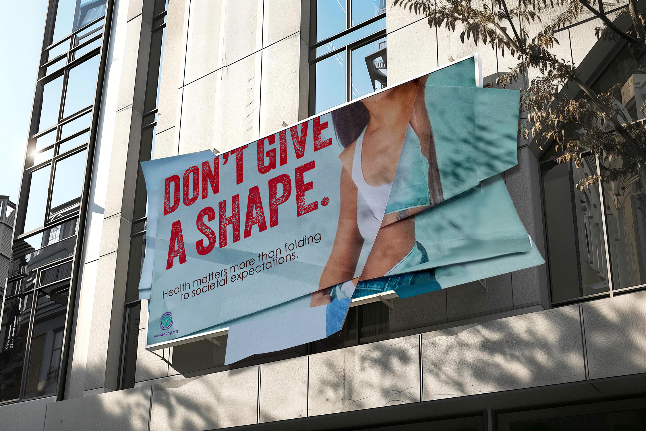 A campaign billboard example designed by Ginj Studio