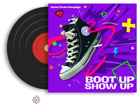 Comic Con Africa Project - A record album featuring a section from the campaign's social media banner.