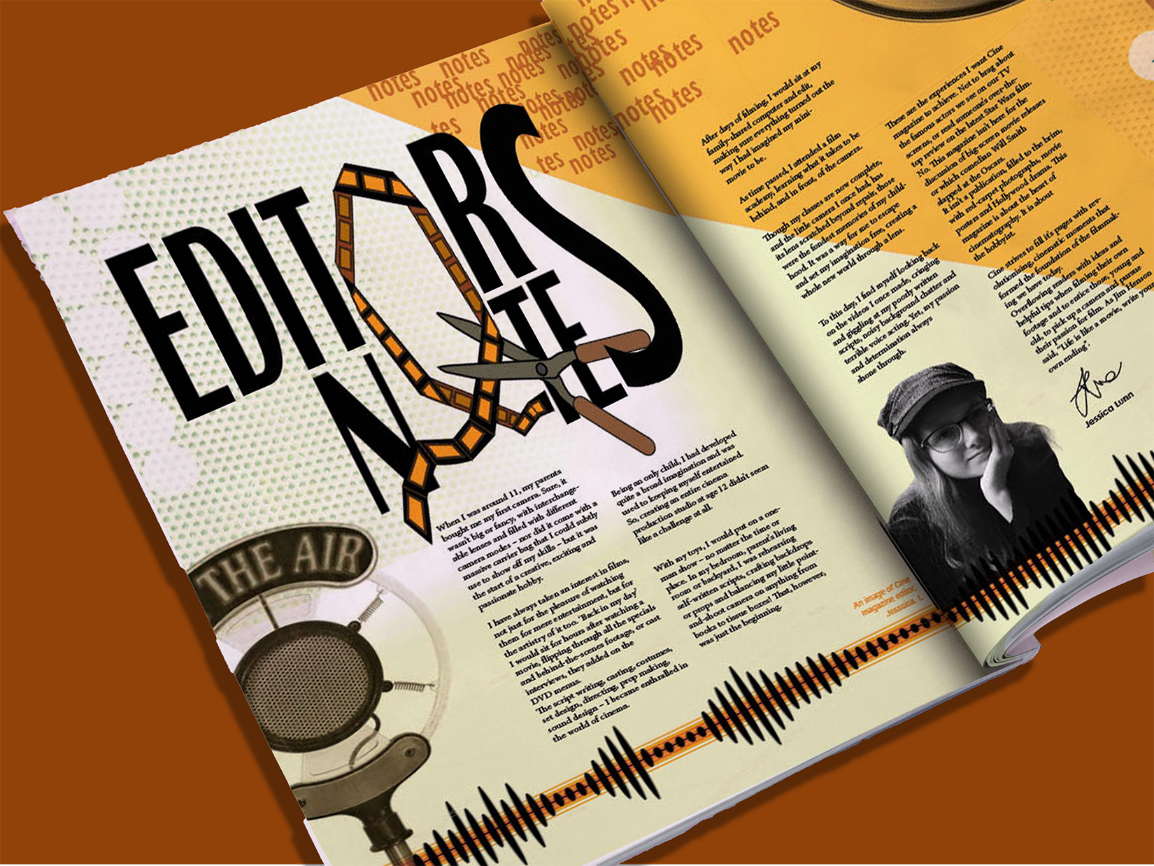 A magazine design example designed by Ginj Studio